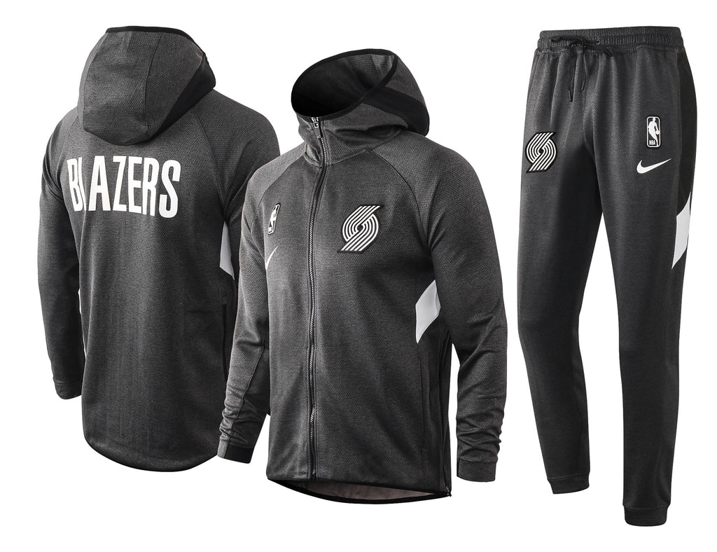 Set Nike NBA Therma Flex Portland Trail Blazer Black Training