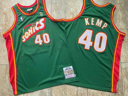 Jersey Authentic Seattle Supersonics Shawn Kemp 1995/96