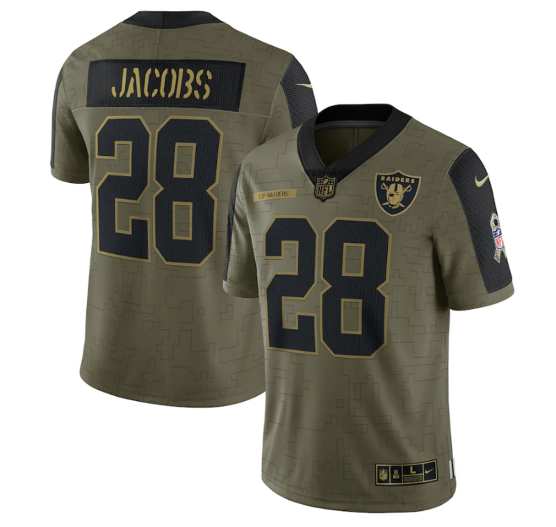 NFL Las Vegas Raiders Vapor Limited Jersey Salute To Service 2021