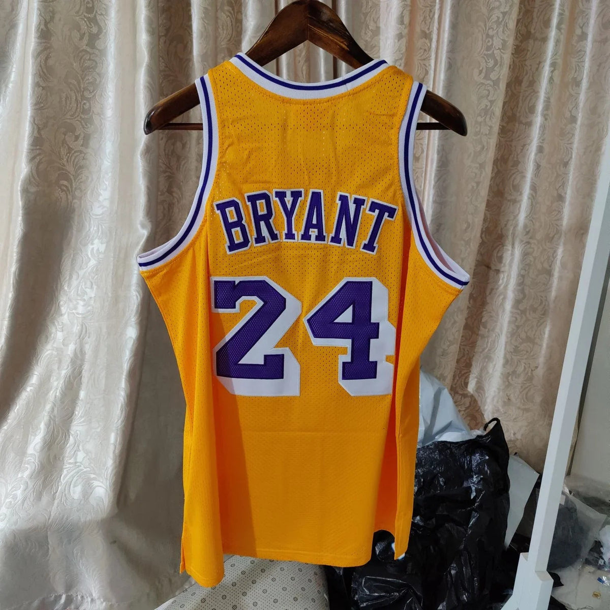 Jersey Authentic Los Angeles Lakers 60th Anniversary Mitchell & Ness Hardwood Classics 2007/08