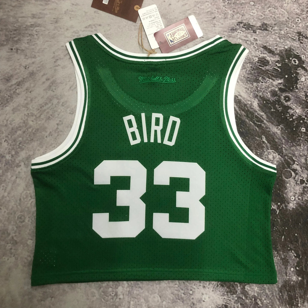 Jersey Cropped Larry Bird Boston Celtics Mitchell & Ness Hardwood Classics