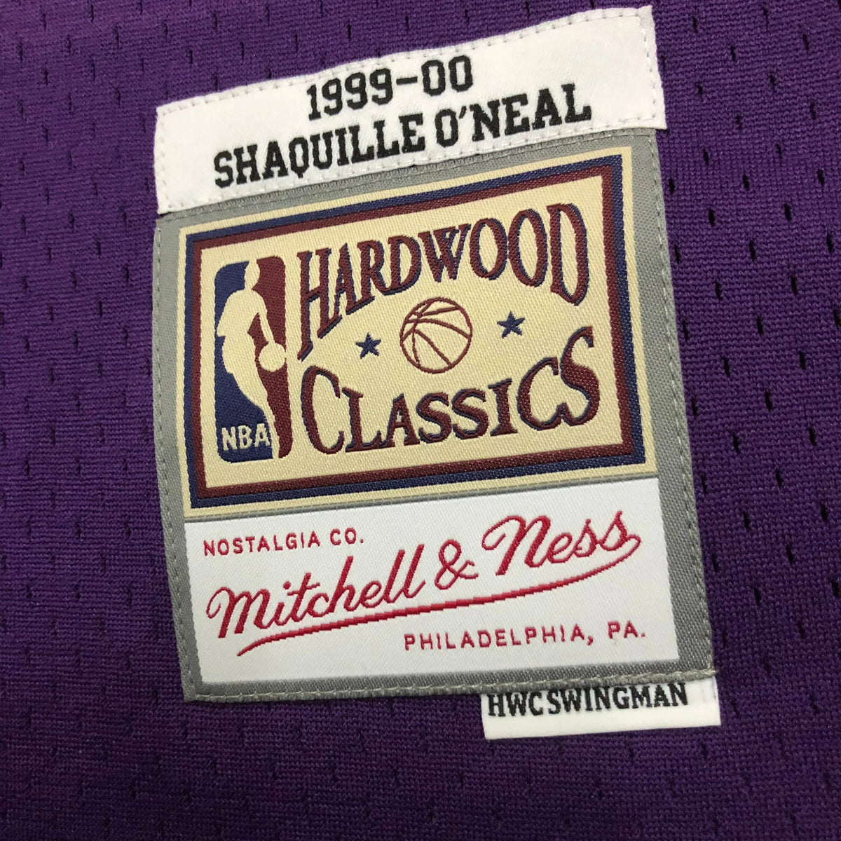 Jersey Swingman Los Angeles Lakers Mitchell & Ness Purple Hardwood Classics 1999/00