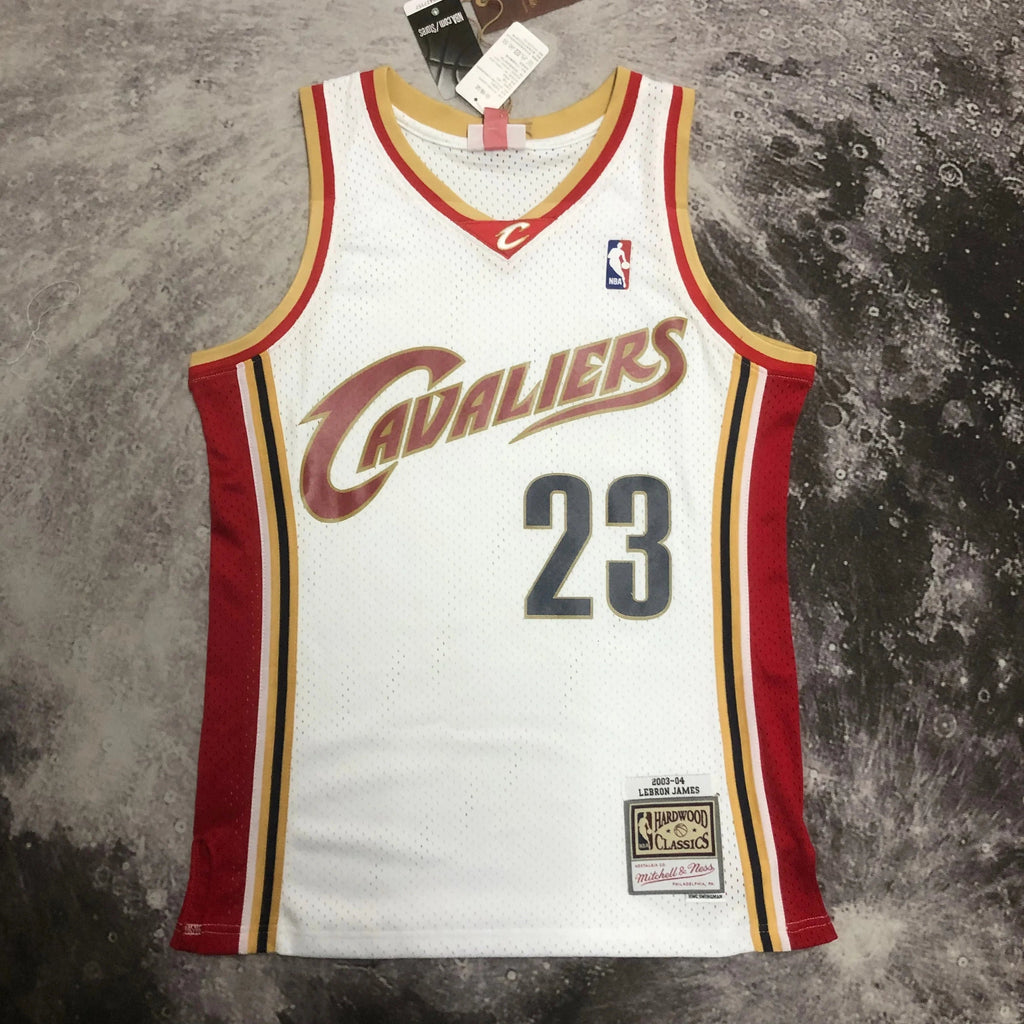 Jersey Swingman Cleveland Cavaliers Mitchell & Ness White Hardwood Classics 2003/04