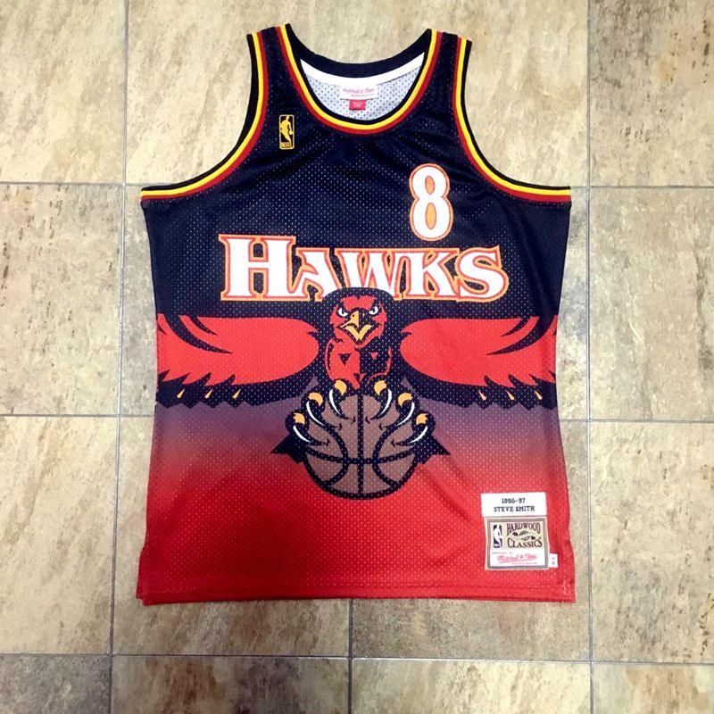 Jersey Authentic Atlanta Hawks Mitchell & Ness Hardwood Classics 1996/97