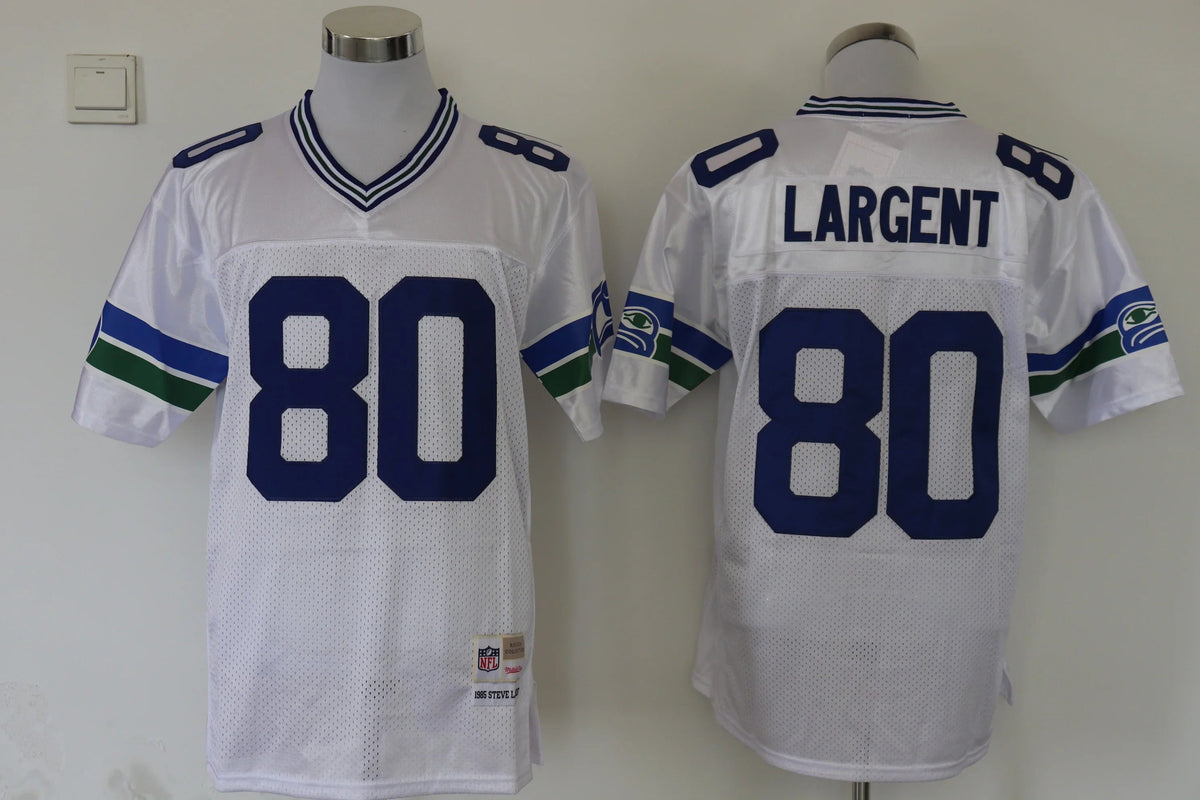 Jersey Seattle Seahawks Mitchell & Ness Throwback White