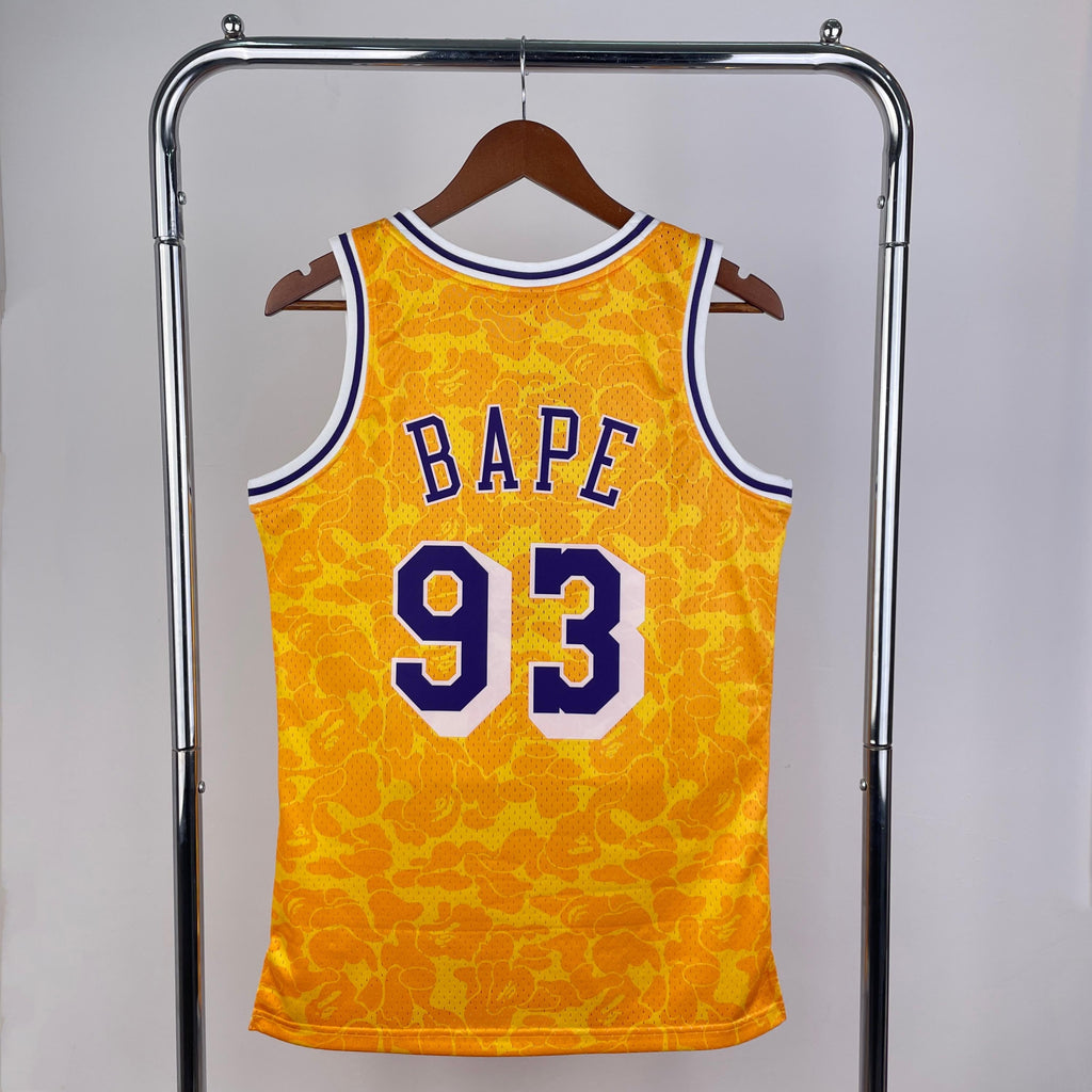Jersey Swingman BAPE X Los Angeles Lakers Mitchell & Ness Hardwood Classics 1996/97