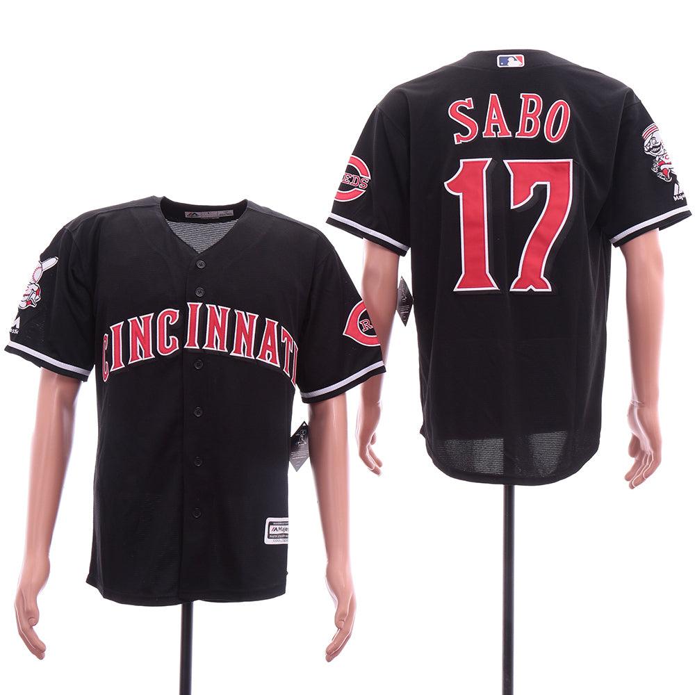 Jersey Cincinnati Reds Majestic Retro Black