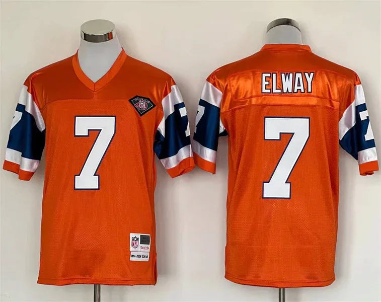 Jersey Denver Broncos Mitchell & Ness Throwback Orange
