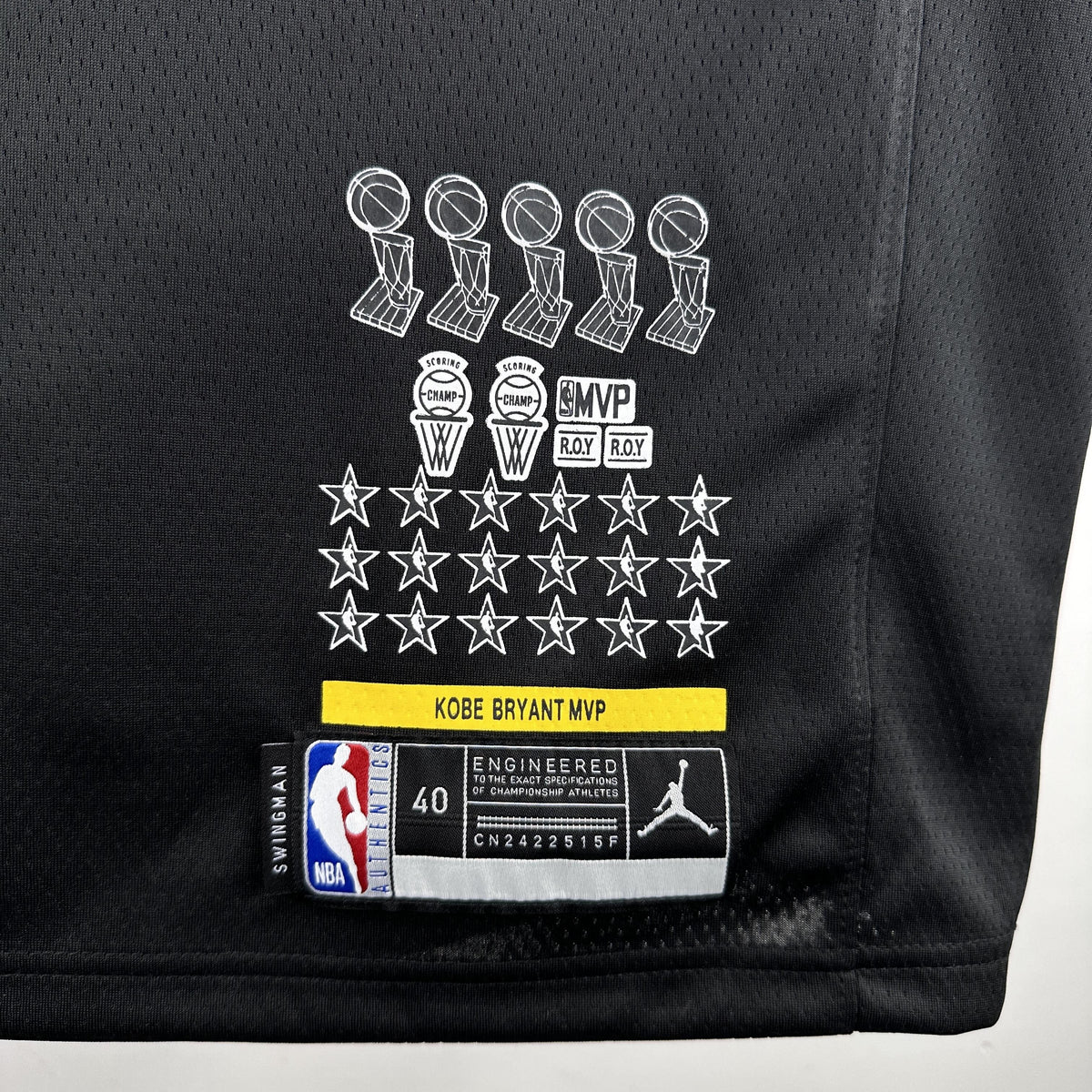 Jersey Swingman MVP Kobe Bryant Los Angeles Lakers