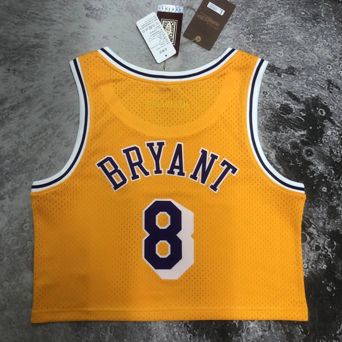 Jersey Cropped Kobe Bryant Los Angeles Lakers Mitchell & Ness Hardwood Classics