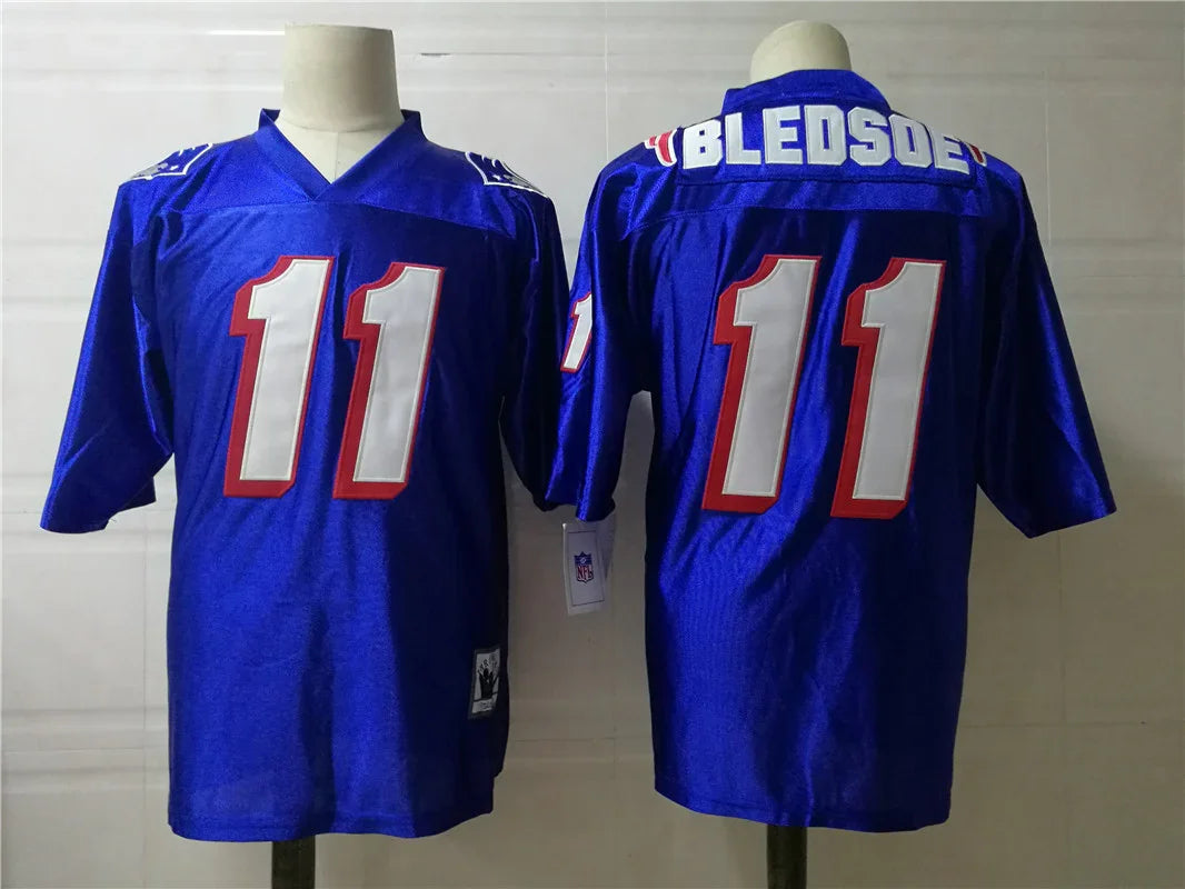Jersey New England Patriots Mitchell & Ness Throwback Blue