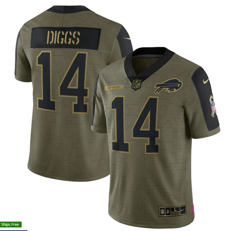 NFL Buffalo Bills Vapor Limited Jersey Salute To Service 2021