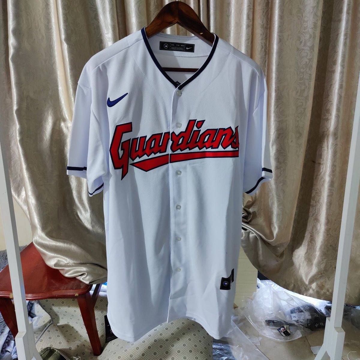 MLB Cleveland Guardians Jersey White Fan