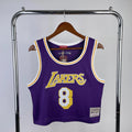 Jersey Cropped Kobe Bryant Los Angeles Lakers Mitchell & Ness Hardwood Classics Purple
