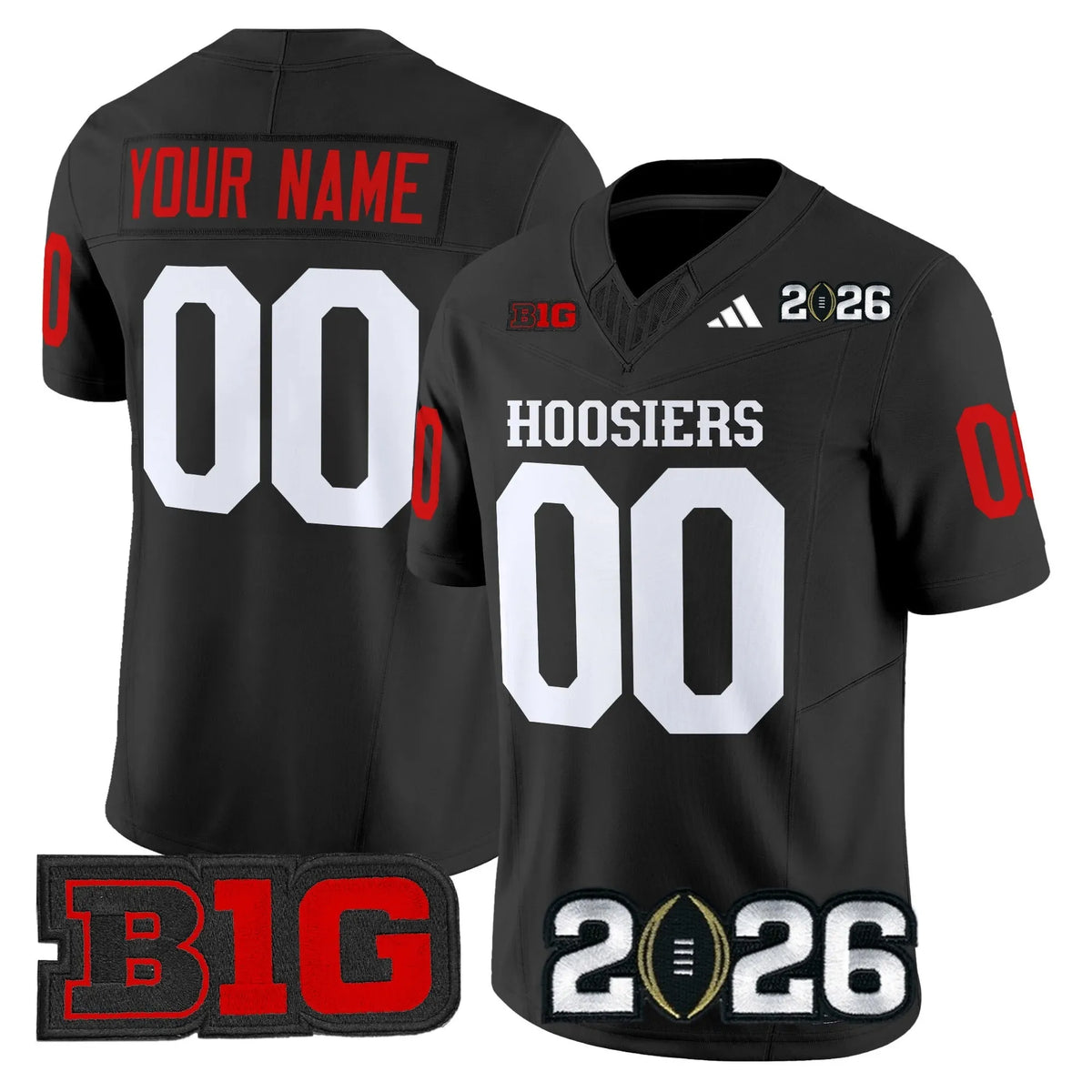NCAA Indiana Hoosiers 2026 CFP Final Jersey Black