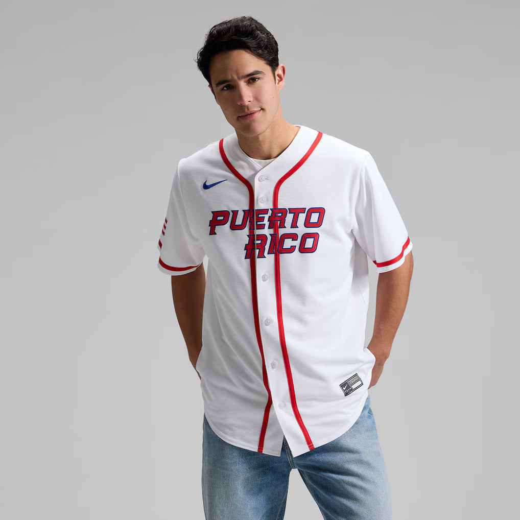 Jersey Beisebol Porto Rico WBC 2026 White