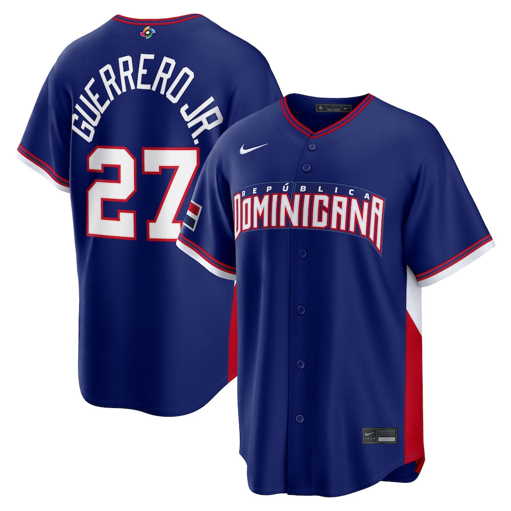 Jersey Beisebol Republic Dominicana WBC 2026 Blue