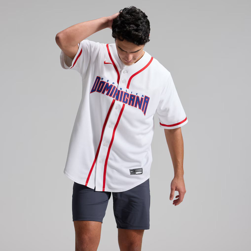 Jersey Beisebol Republic Dominicana WBC 2026 White