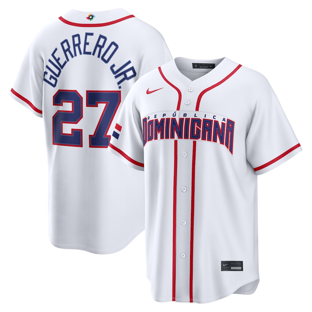 Jersey Beisebol Republic Dominicana WBC 2026 White