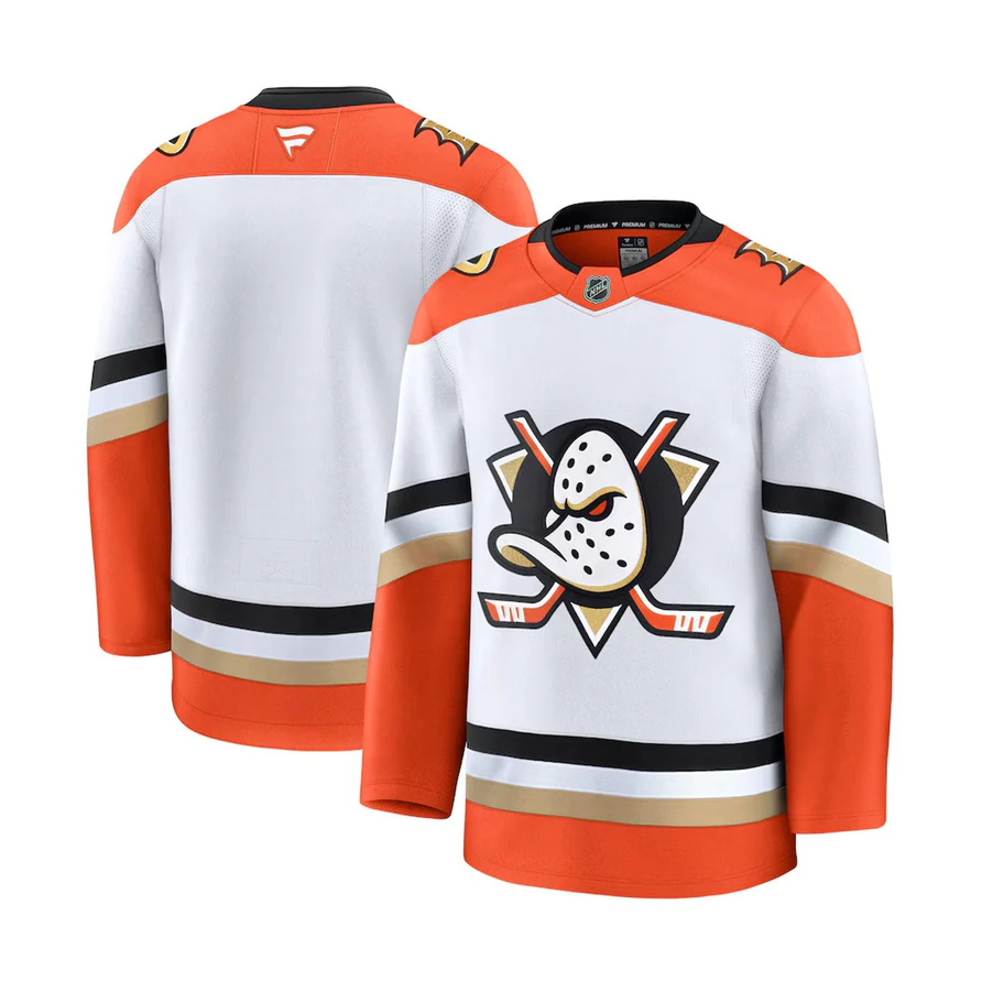 NHL Anaheim Ducks Jersey White/Orange