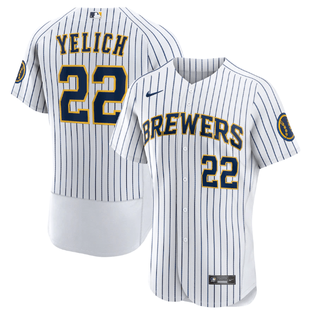 Jersey Milwaukee Brewers White Authentic