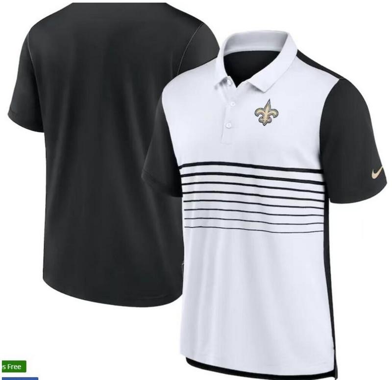 Jersey Polo Nike New Orleans Saints - White/Black