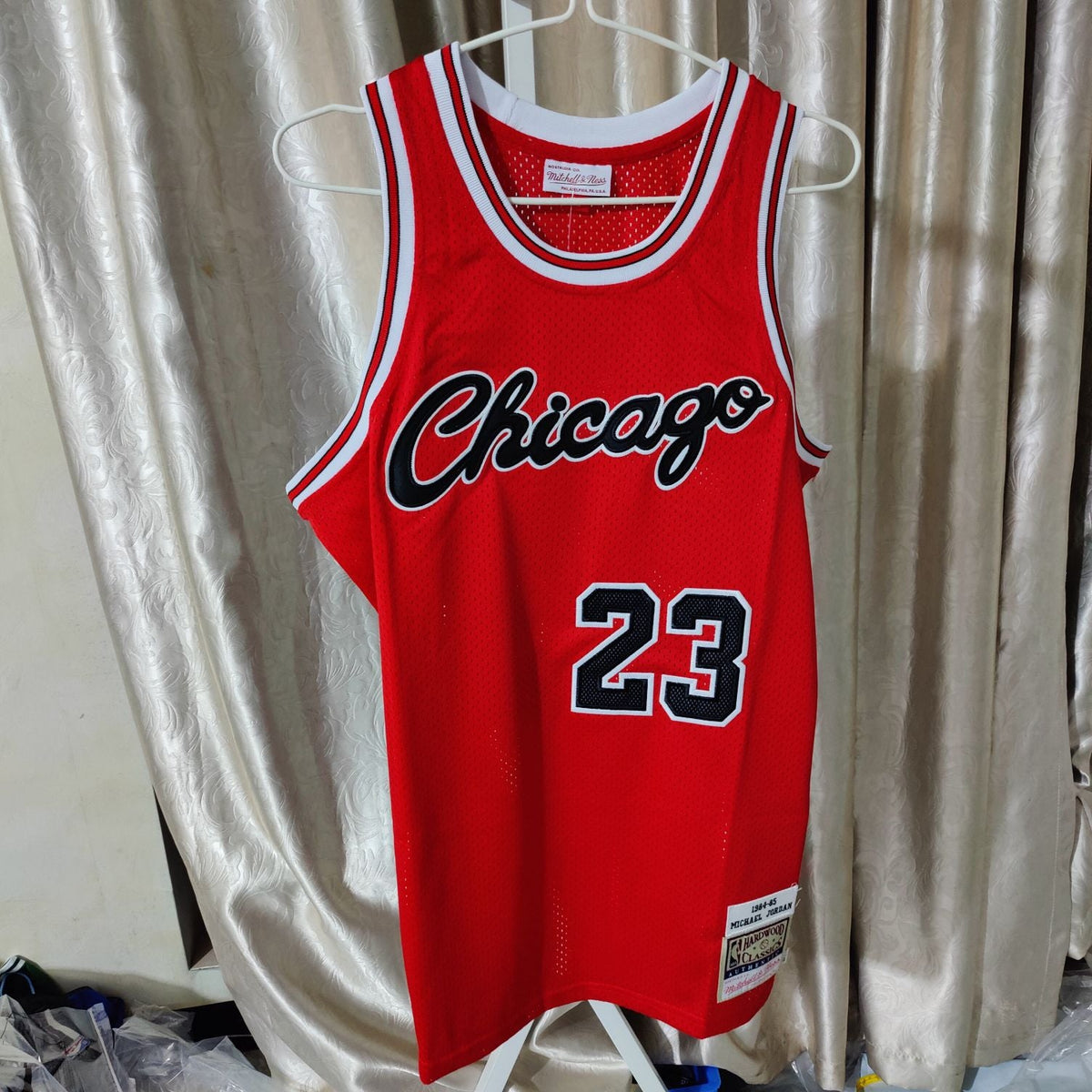 Jersey Authentic Chicago Bulls Mitchell & Ness Hardwood Classics 1984/85