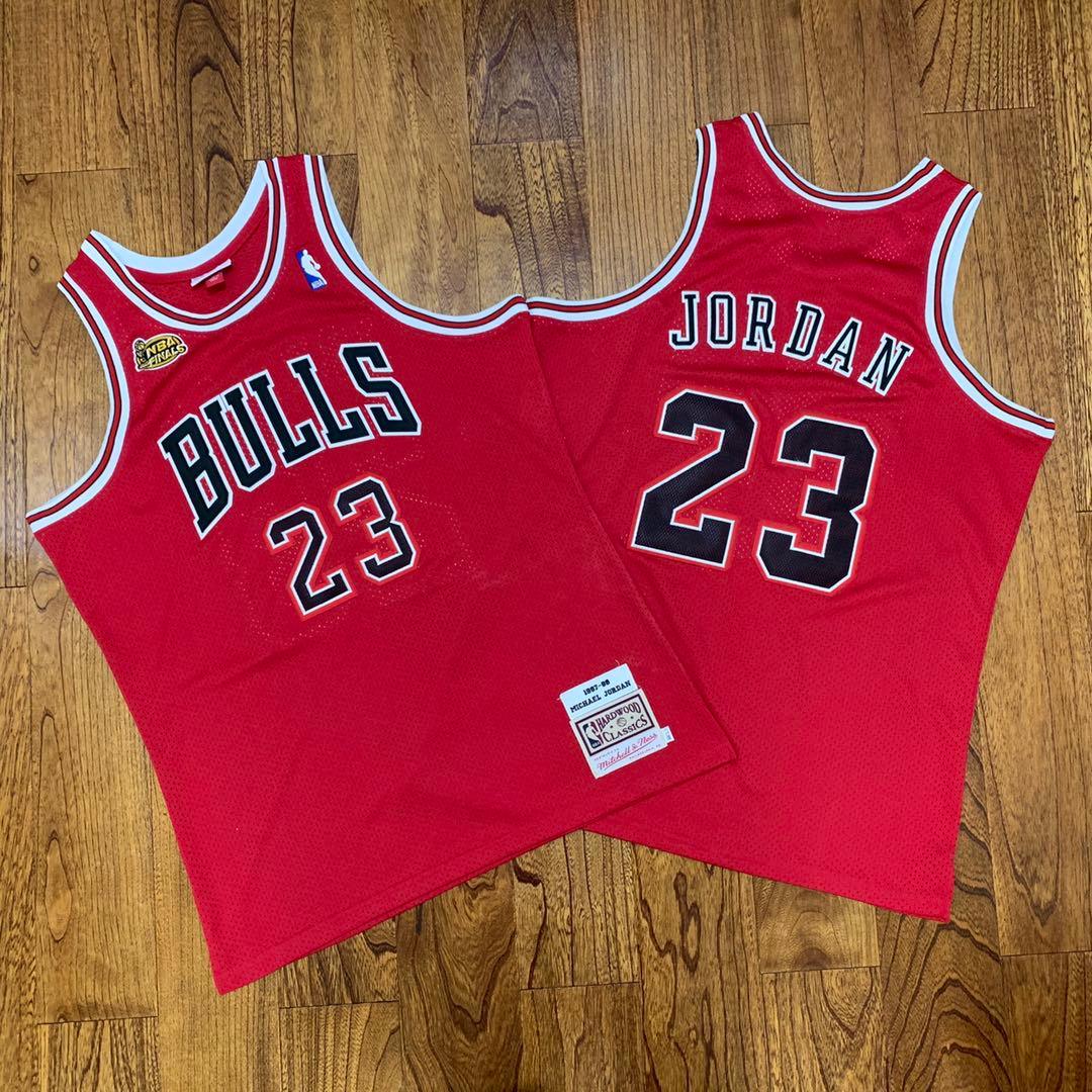 Jersey Authentic Chicago Bulls Mitchell & Ness Hardwood Classics Road Finals 1997/98
