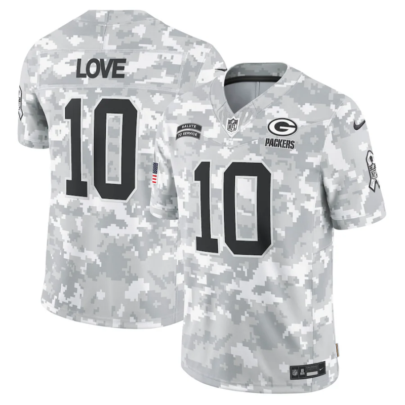 NFL Green Bay Packer Vapor F.U.S.E. Limited Jersey Salute To Service 2024