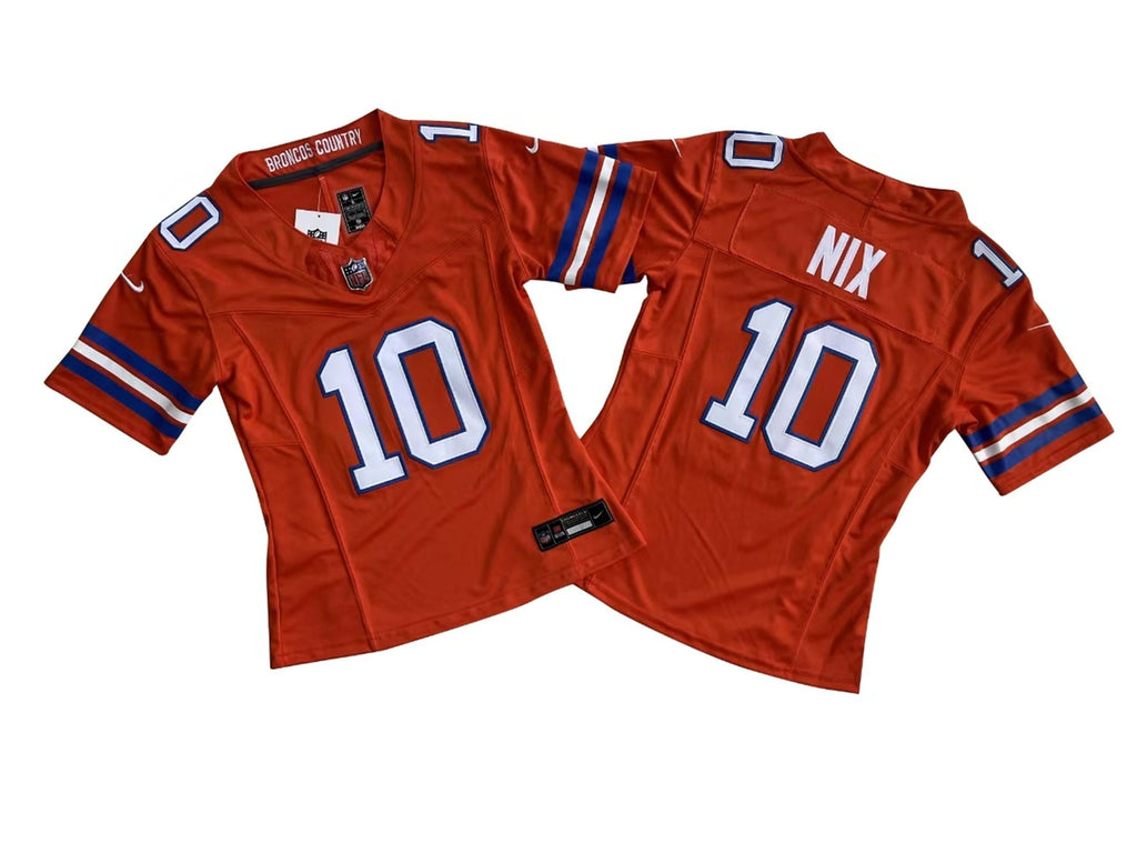 NFL Women's Denver Broncos Vapor F.U.S.E. Limited Jersey Orange Mile High Collection 1977 Throwback (Replica)