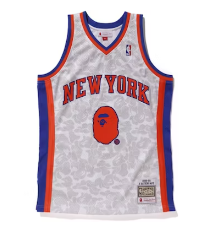 Jersey Swingman BAPE X New York Knicks Mitchell & Ness Hardwood Classics 1998/99