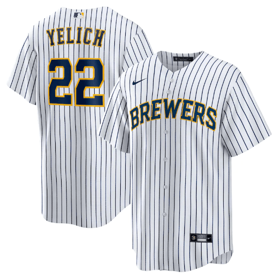 Jersey Milwaukee Brewers White Fan Silkada
