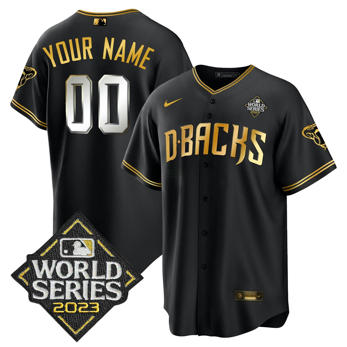 MLB 2023 World Series Cool Base Gold Jersey V2