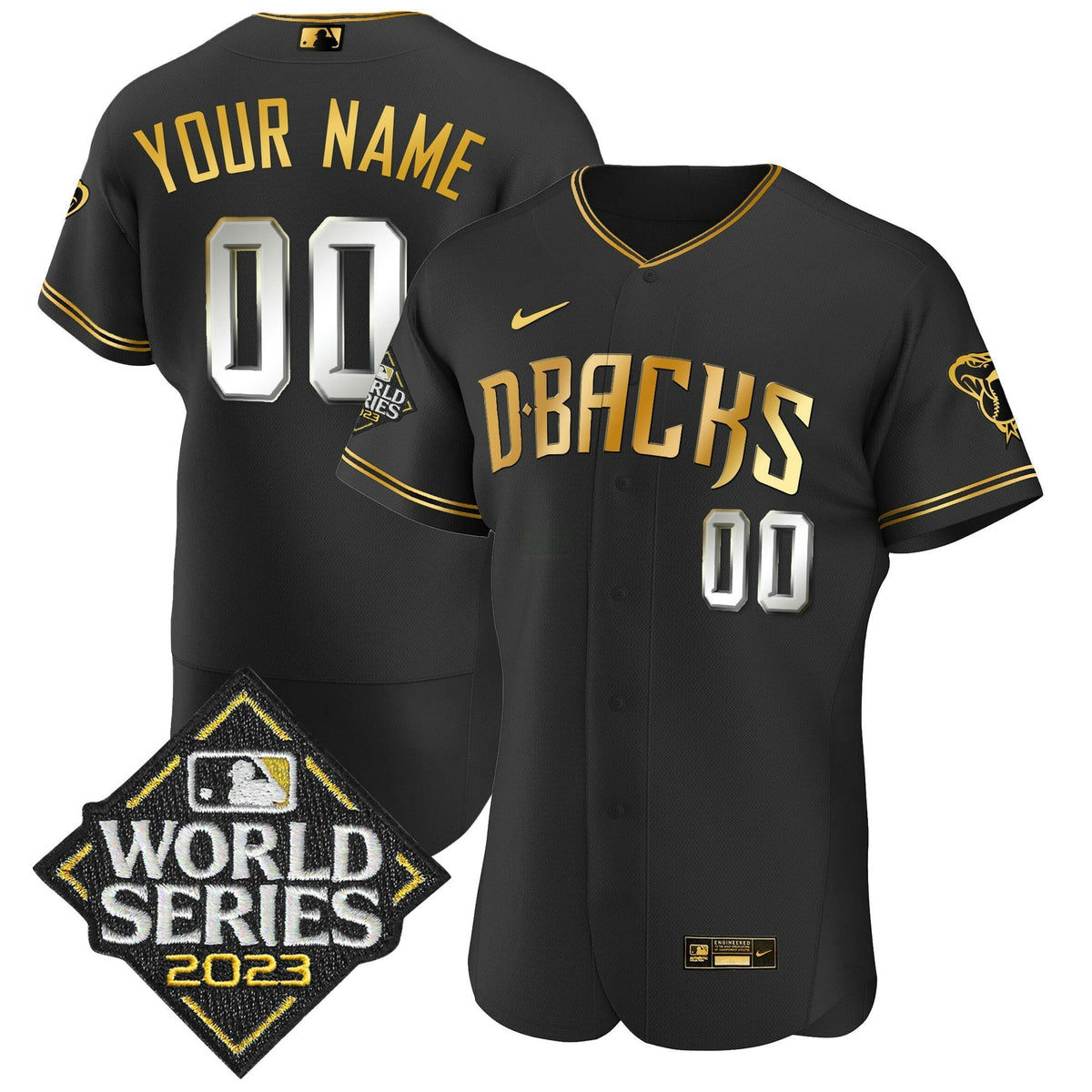 MLB 2023 World Series Flex Base Gold Jersey