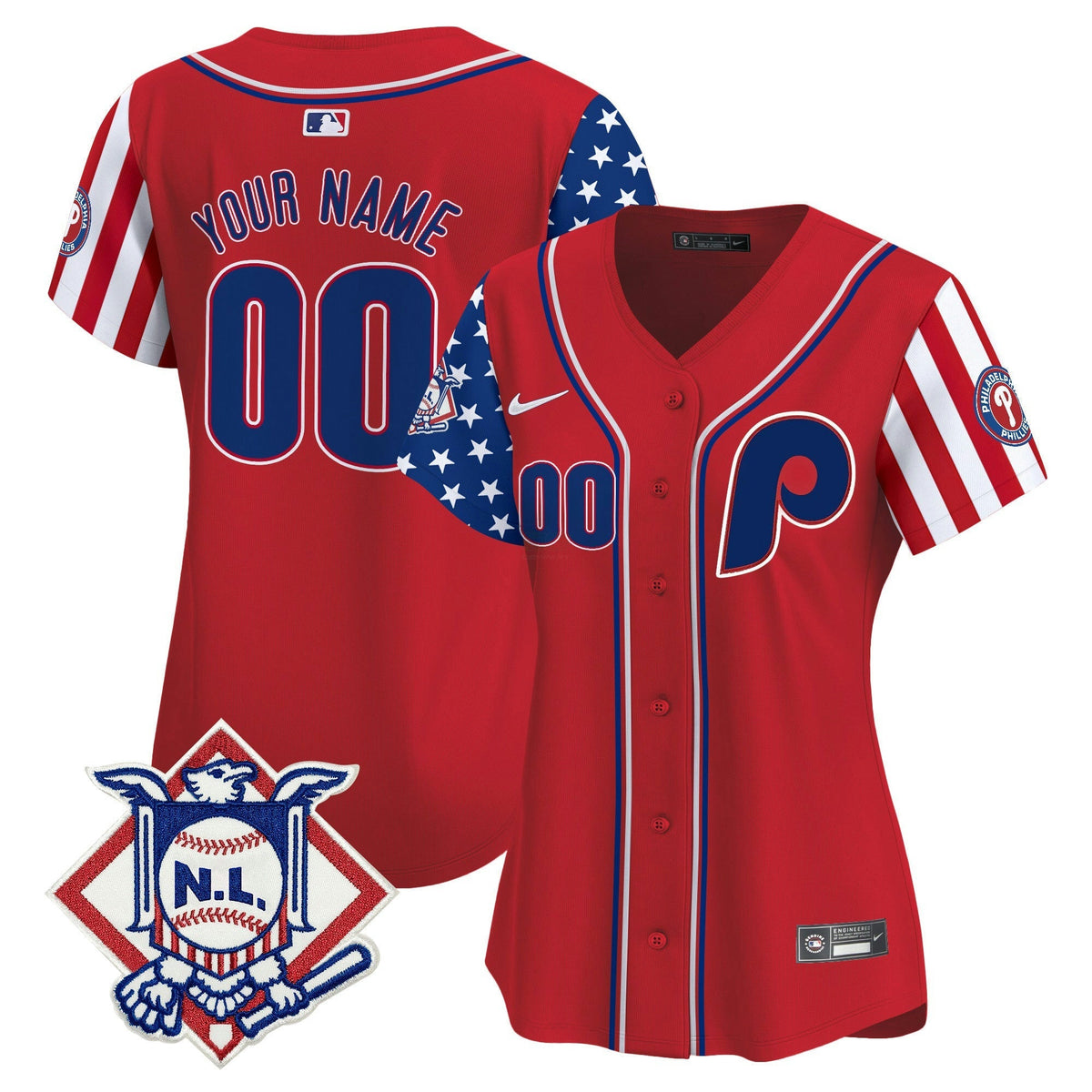 MLB Philadelphia Phillies 2024 Fourth of July Vapor Premier Limited Jersey