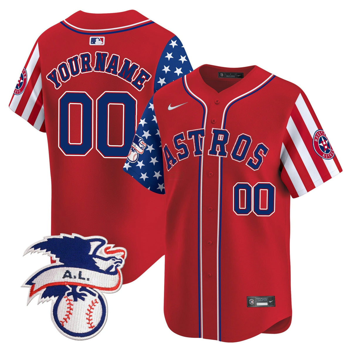 MLB Houston Astros 2024 Fourth of July Vapor Premier Limited Jersey