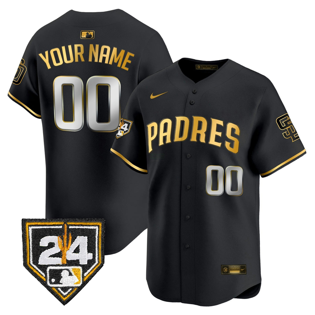 MLB San Diego Padres 2024 Spring Training Patch Vapor Premier Limited Jersey