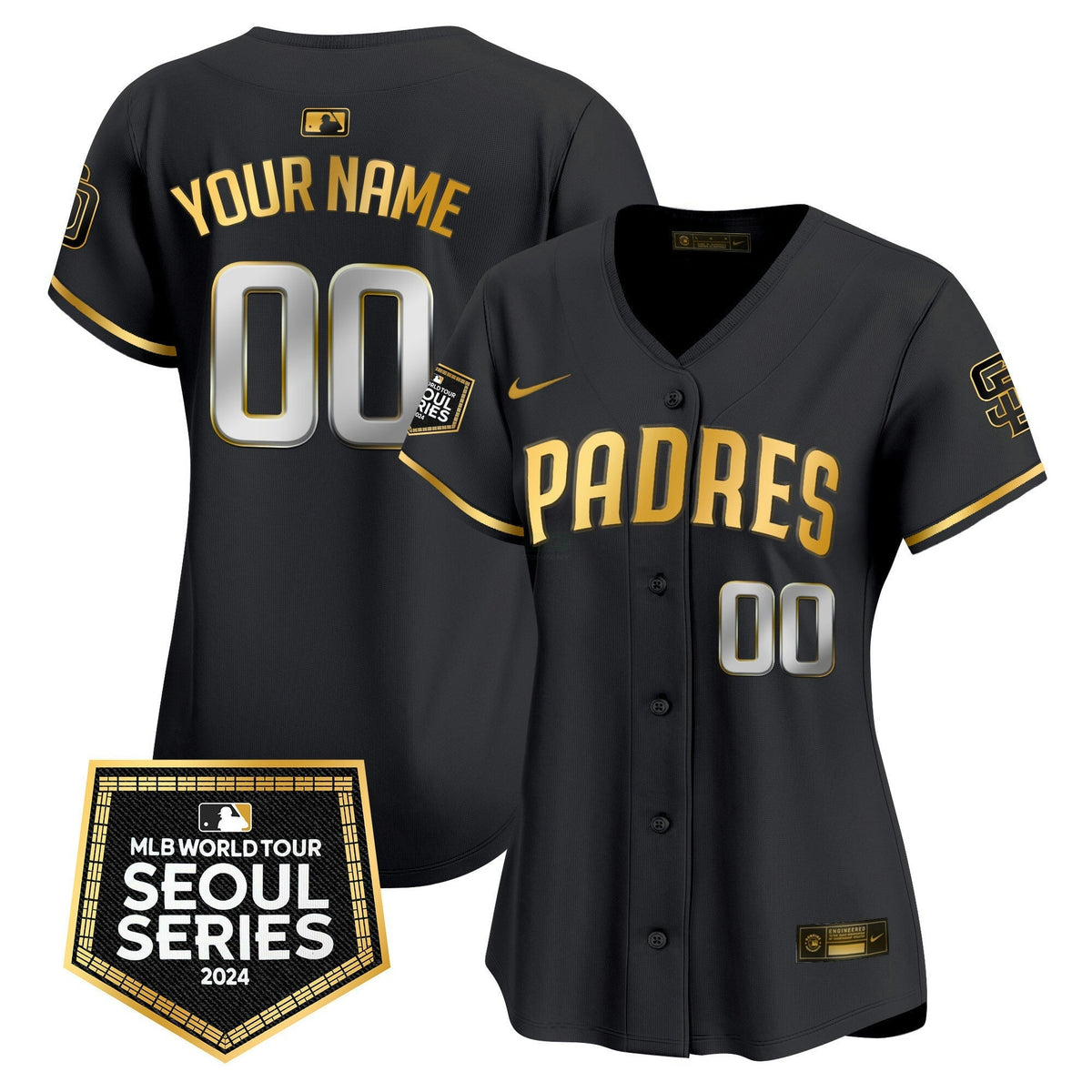 MLB San Diego Padres 2024 World Tour Seoul Series Patch Vapor Premier Limited Jersey