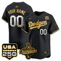 MLB 2025 World Series Champions & 250America Patch Vapor Premier Limited Jersey