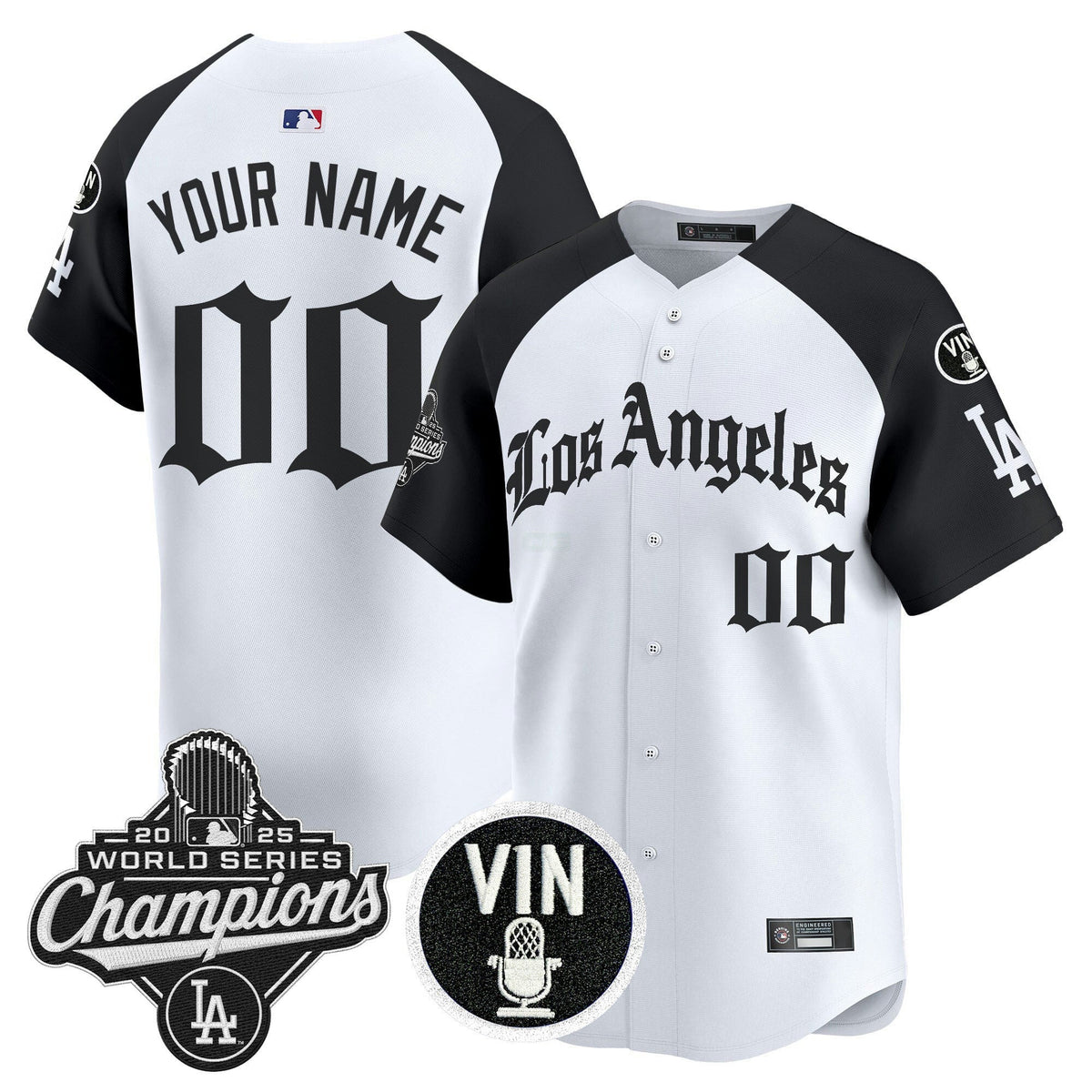 MLB 2025 World Series Champions Vapor Premier Limited Jersey – LA Gothic Edition