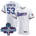 MLB Adolis Garcia Texas World Series Champions White Jersey 2023 - White