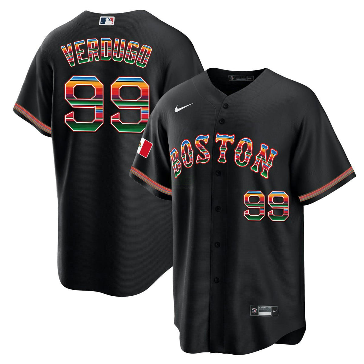 MLB Alex Verdugo Boston Mexico Hispanic Jersey - Cool