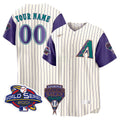 MLB Arizona 2001 World Series Patch Throwback Jersey - 2001 World Series Patch