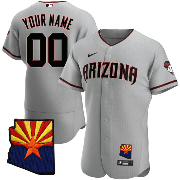 MLB Arizona Arizona State & 25th Anniversary Year Patch Jersey –