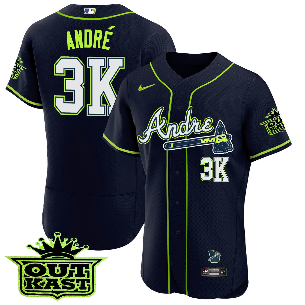 MLB Atlanta Andre Flex Base Jersey