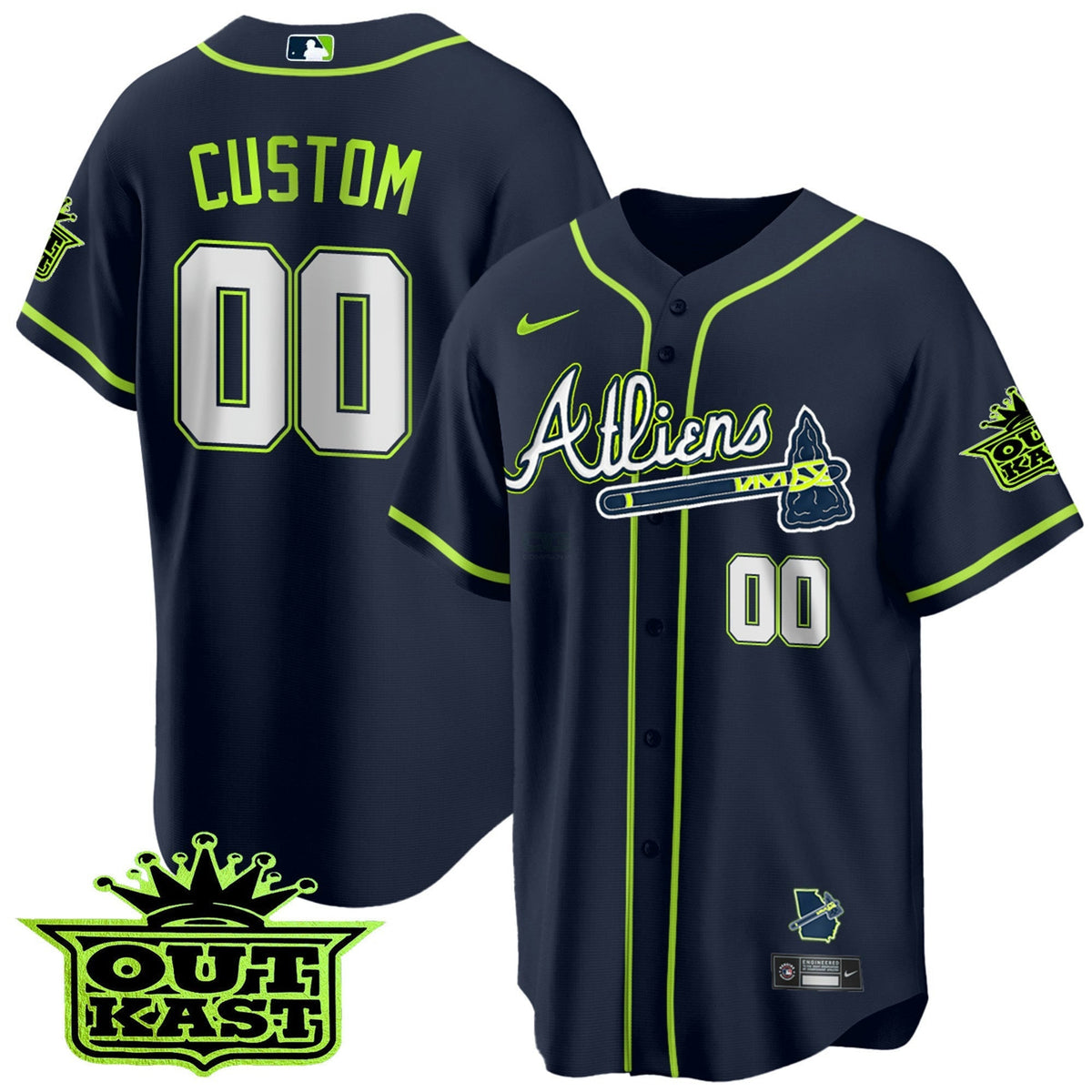 MLB Atlanta Atliens Cool Base Jersey