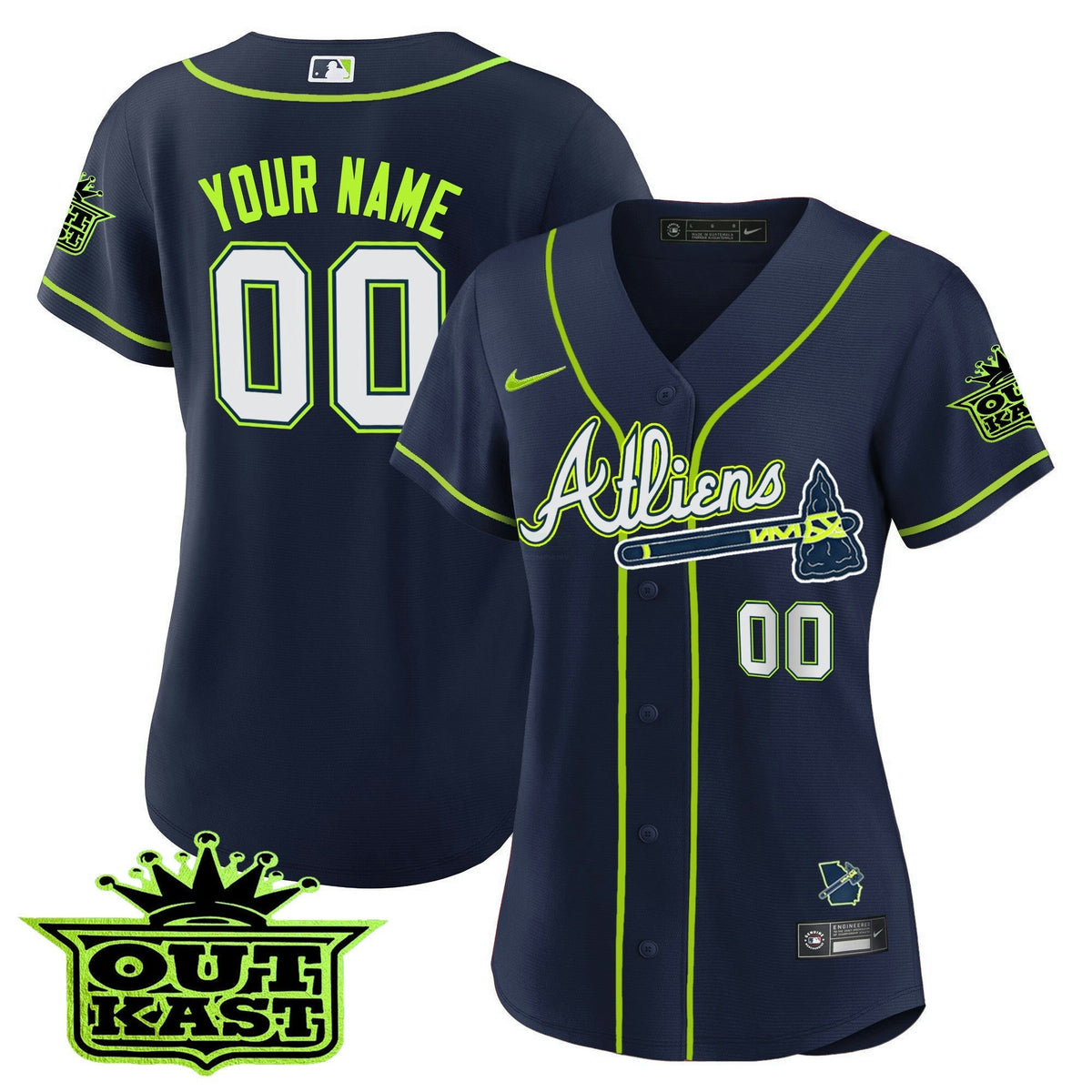 MLB Atlanta Atliens Cool Base Jersey V2