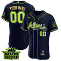 MLB Atlanta Atliens Flex Base Gold Trim Jersey