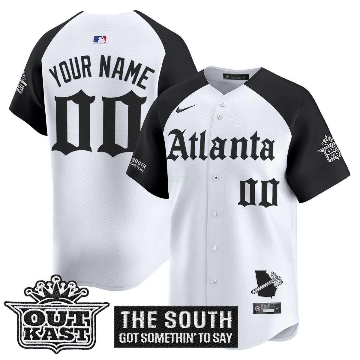MLB Atlanta ‘Gothic South x Outkast Edition’ Vapor Premier Limited Jersey