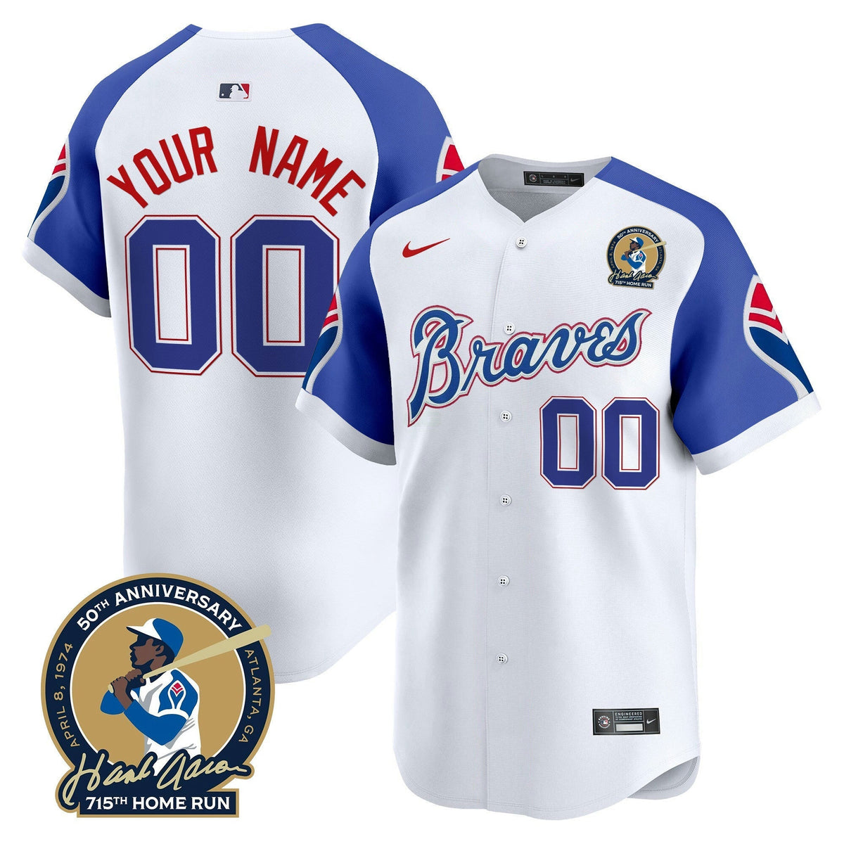 MLB Atlanta Throwback 1974 – 1982 Vapor Premier Limited Jersey